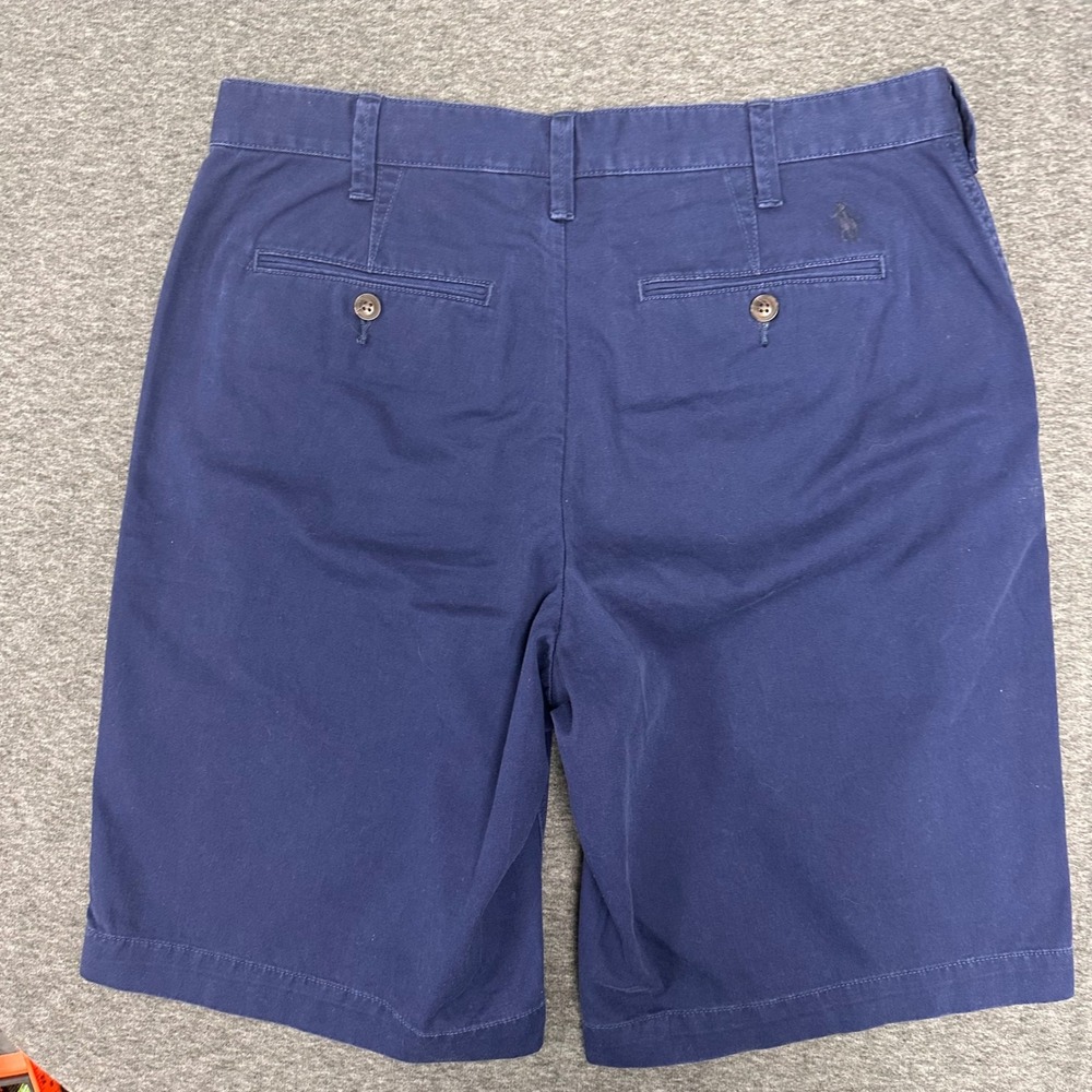 Polo Ralph Lauren Relaxed Fit Cotton Chino Relaxed Shorts Blue Casual‎ Size 30 - Picture 10 of 13
